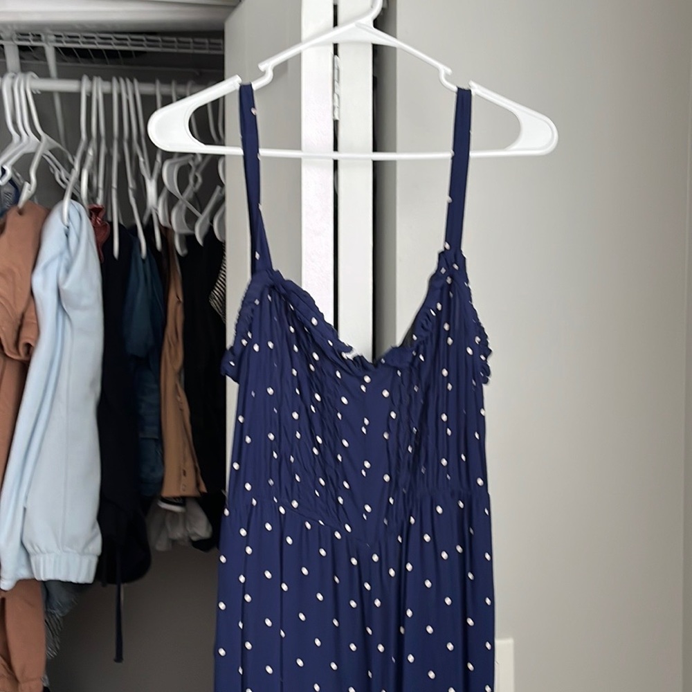 Madewell Polka Dot Jumpsuit, Nwt Missing Button - image 3